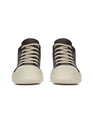 Low Sneaks In Drkdust/Milk/Milk Full Grain Cow Leather RICK OWENS | RU02E1891LCO7811